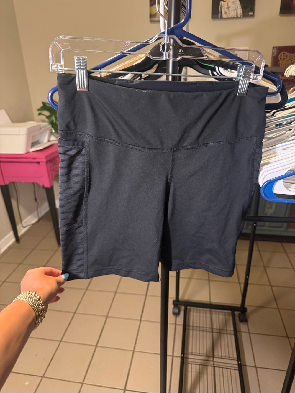 Brooks Black Women's Bike Shorts with Side Panel